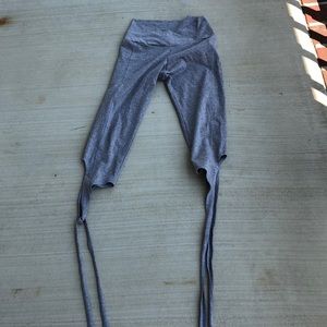 Onzie yoga leggings ballet wrap bottom